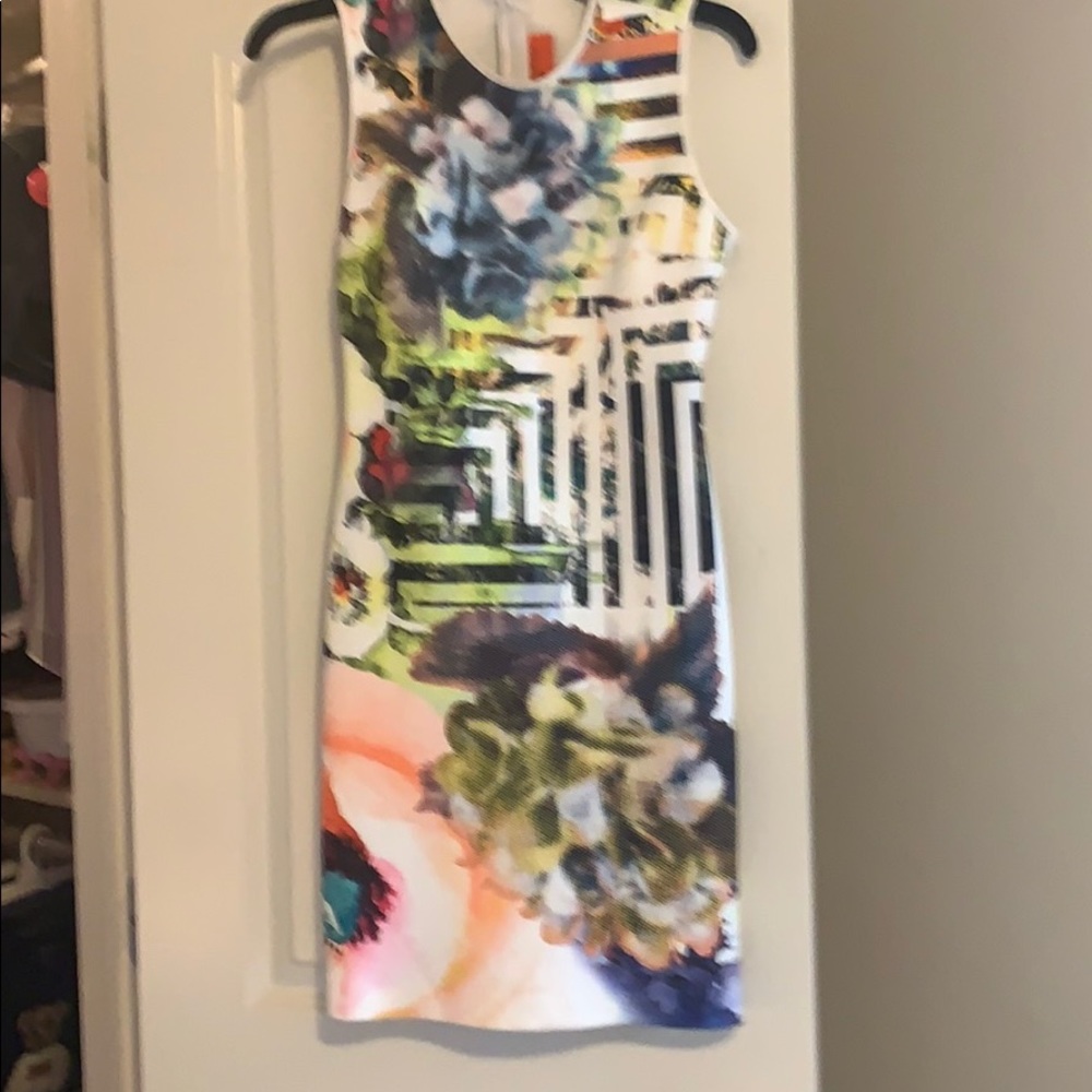Flower print dress